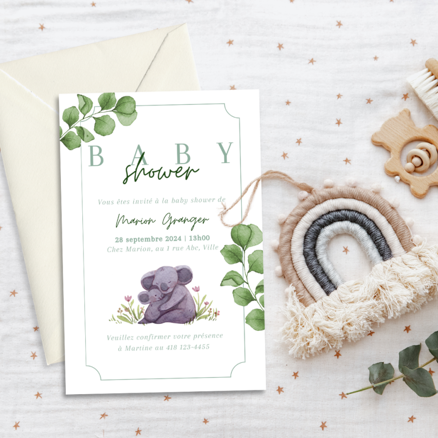 Baby Shower Douceur animale